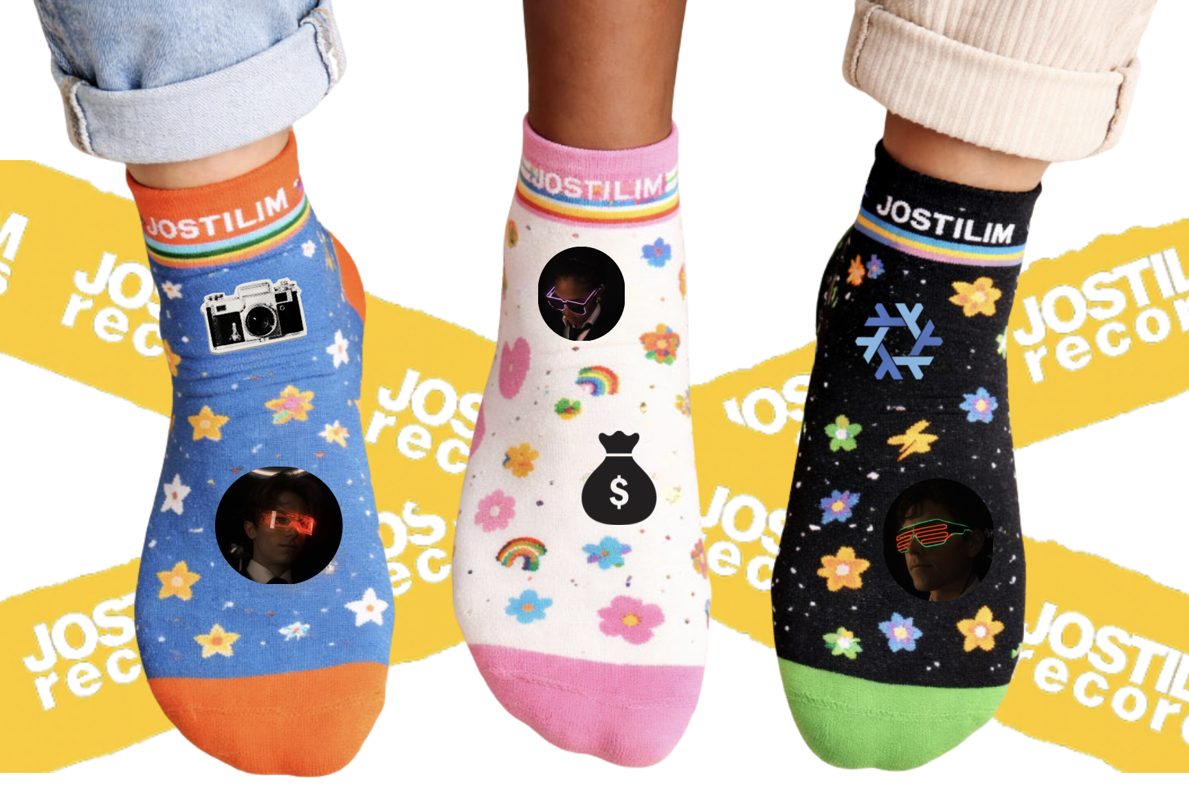 Gruppebilde - føtter m/ sokker